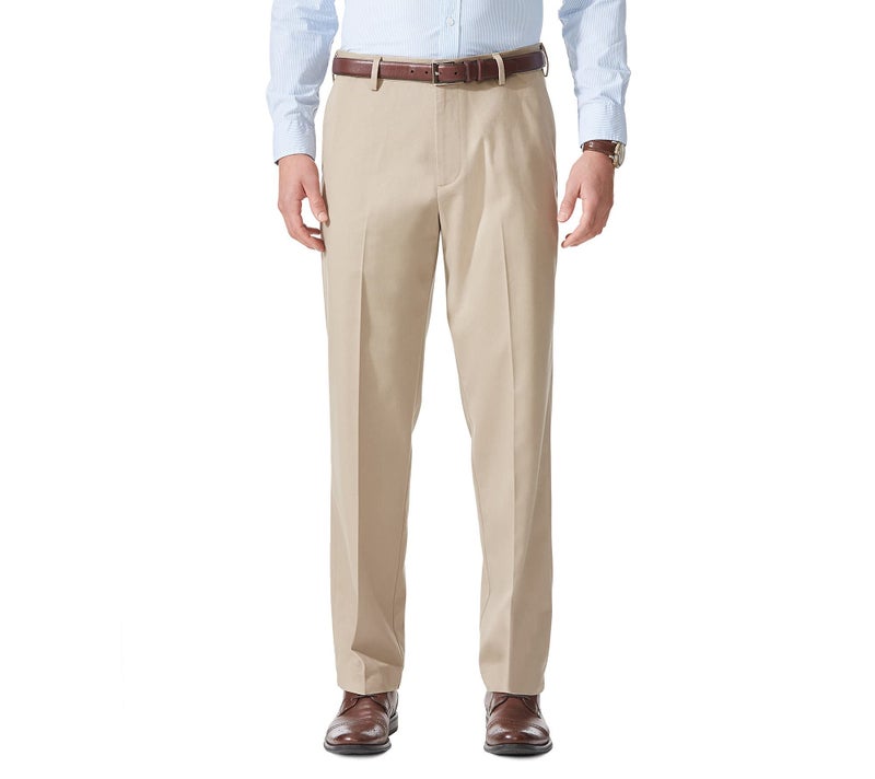 Dockers Men's Relaxed Fit Comfort Khaki Pants, British Khaki, 38W x 29L - Image 1